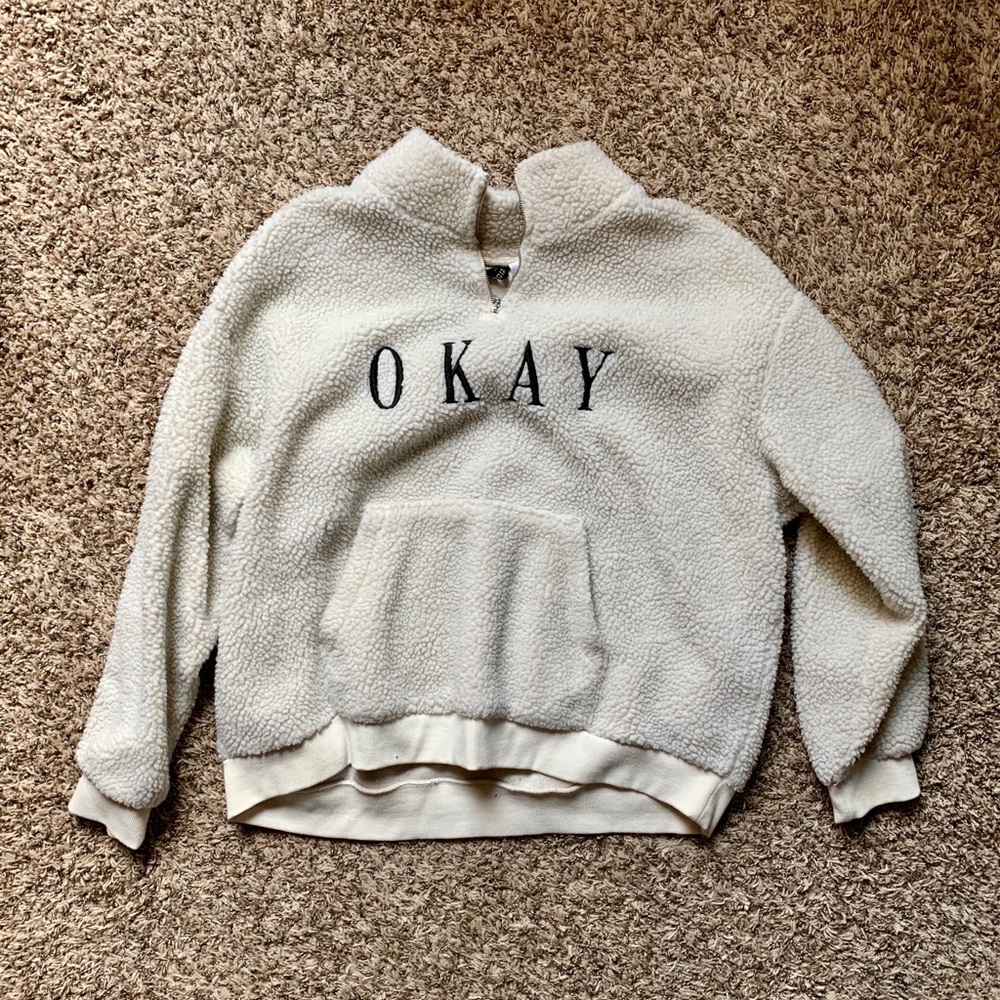 SIZE XL H&M “OKAY” SWEATSHIRT